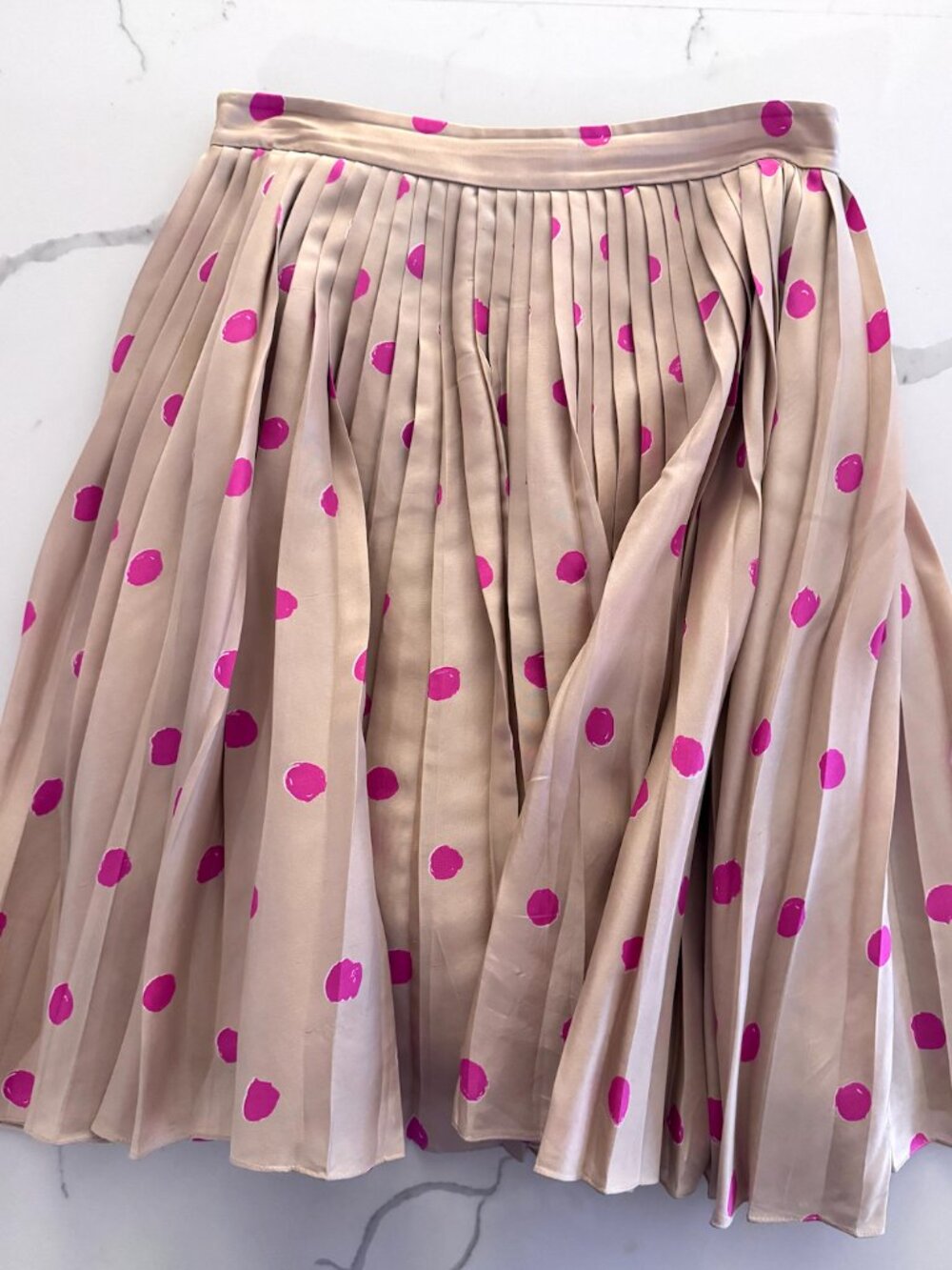 Kate Spade Silk Polka Dot Skirt Size 10